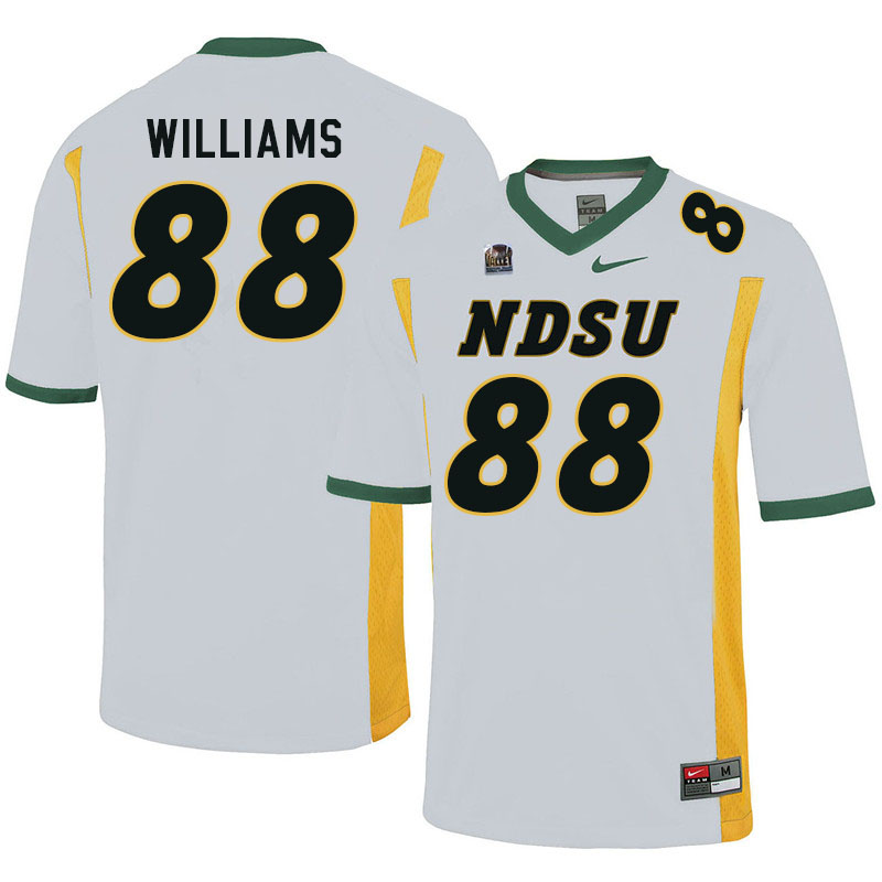 Men #88 Carson Williams North Dakota State Bison College Football Jerseys Sale-White